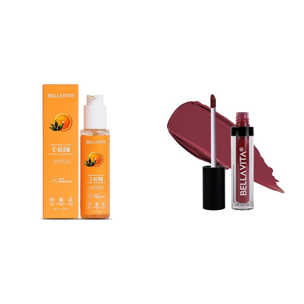 Bella Vita Organic Vitamin C-Glow Natural Face Wash Kiss-Proof 4.5